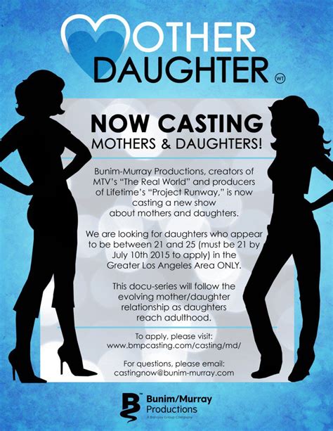 mother and daughter casting|Mothers and Daughters